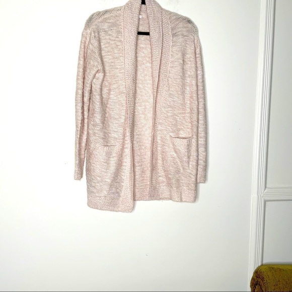 𝅺bp light pink open front cardigan. Size M - Picture 1 of 6